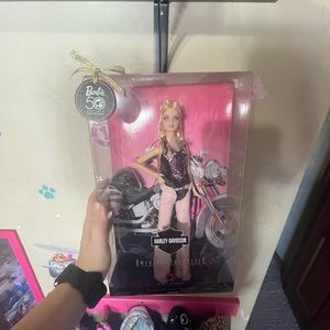 NIB limited edition 50th anniversary Harley Davidson Barbie pink outfit